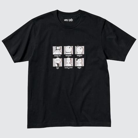 UNIQLO Men UT T-Shirt Kaos Grafis Pria Doraemon Black