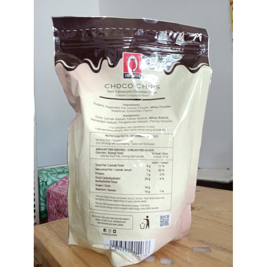 

Promo Tulip Choco Chips Dark Compound Chocolate Chips 1 Kg