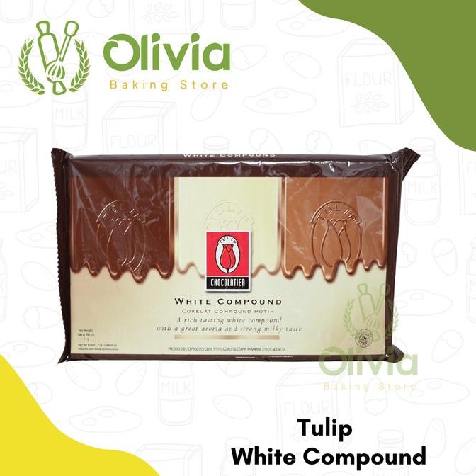 

Promo Tulip White Chocolate Compound Cokelat Coklat Putih Batang 1 Kg