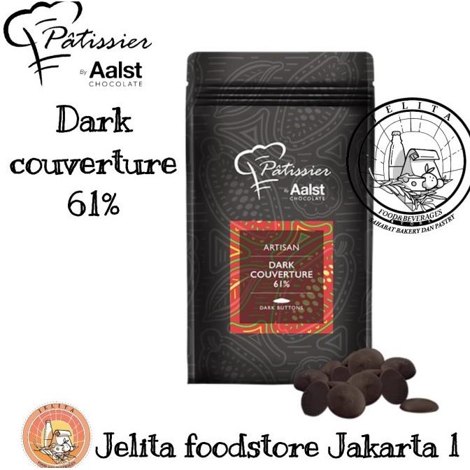

Murah Patissier Artisan Chocolate Dark 61% (Fat 39% Cocoa 61%) 500Gr