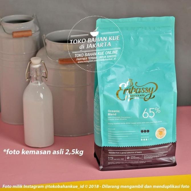 

Grosir Embassy Chocolate - Oceanic Blend 65% 100Gr Dark Couverture Tulip