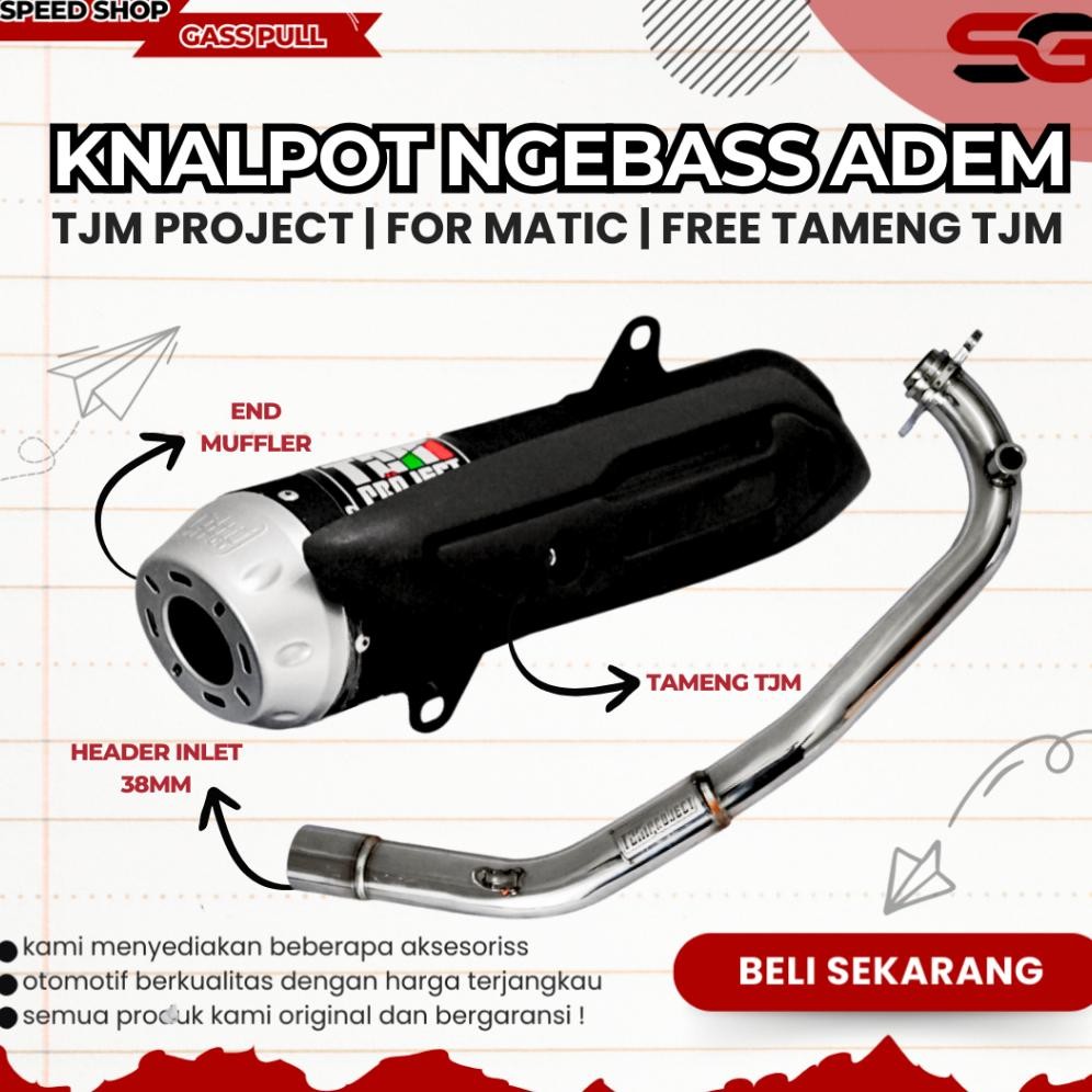 KNALPOT NGEBASS ADEM KNALPOT TJM PROJECT KNALPOT VARIO 125 150 NEW KNALPOT STANDAR RACING NGEBASS