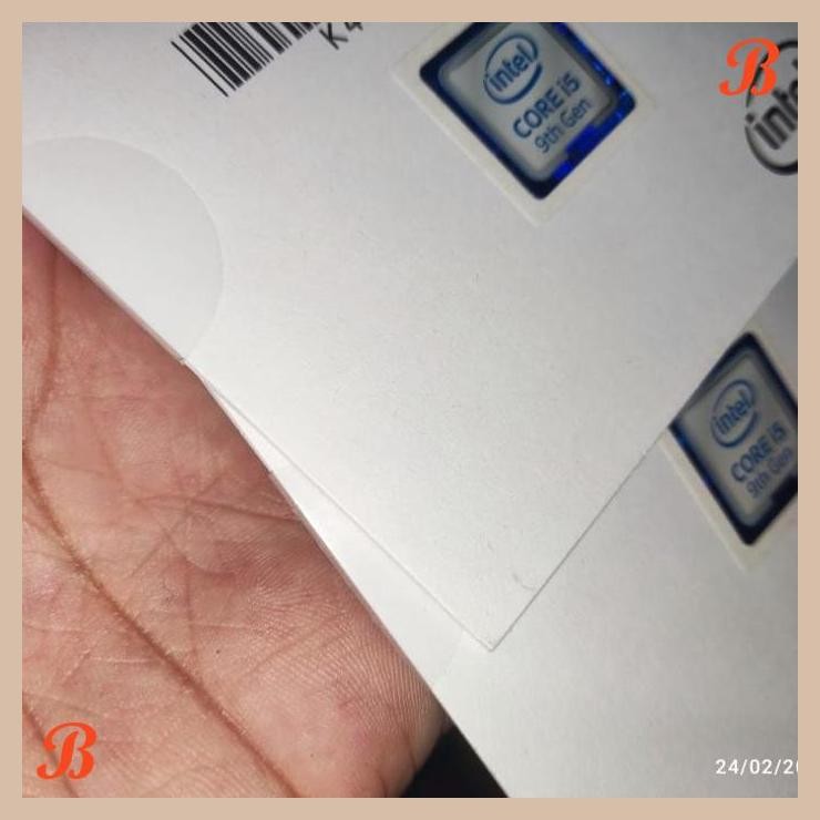 [SRP] Sticker stiker Logo Buku intel i5 9400f 9400 gen 9 ORIGINAL
