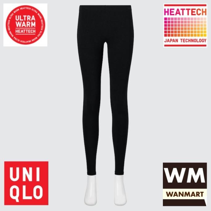 UNIQLO Celana Long John Wanita Heattech Ultra Warm Longjohn Black