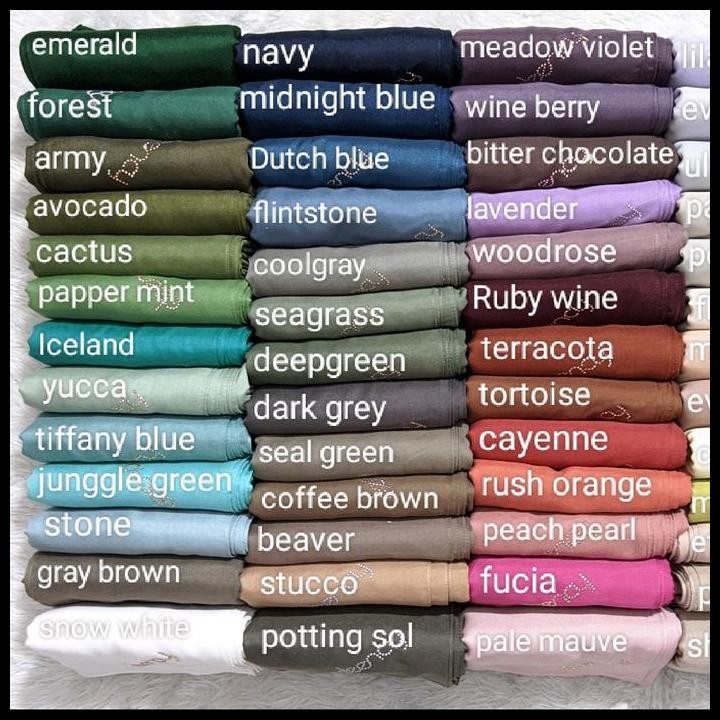 Deenay - Hijab Segi Empat Polos Liza Series Original Deenay Scarves Voal Polos Premium  Kerudung Bas