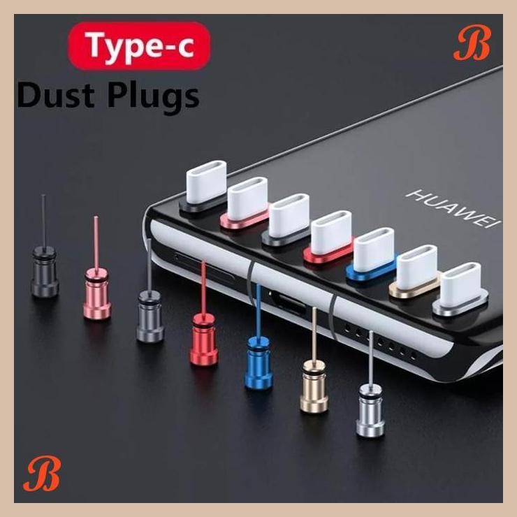 [SRP] 1 set anti dust debu Penutup Port USB type C dan earphone jack 3.5mm