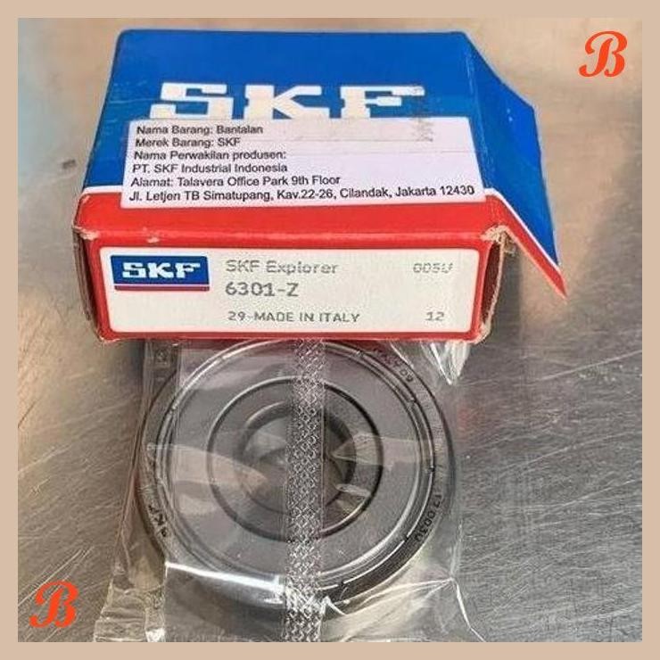 [KMT] BEARING 6301Z SKF 6301 Z BEARING RODA MOTOR RODA TROLI 6301Z SKF BEARING 6301 Z SKF