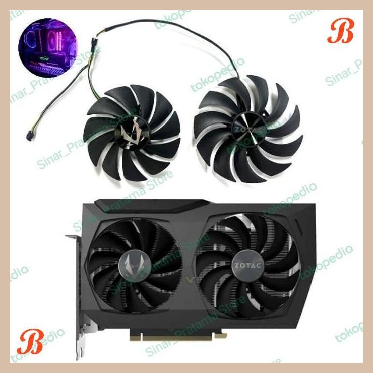 [SRP] Kipas Fan kipas vga Zotac Rtx 3070 3070ti Twin EDGE 4pin 88mm + 100mm
