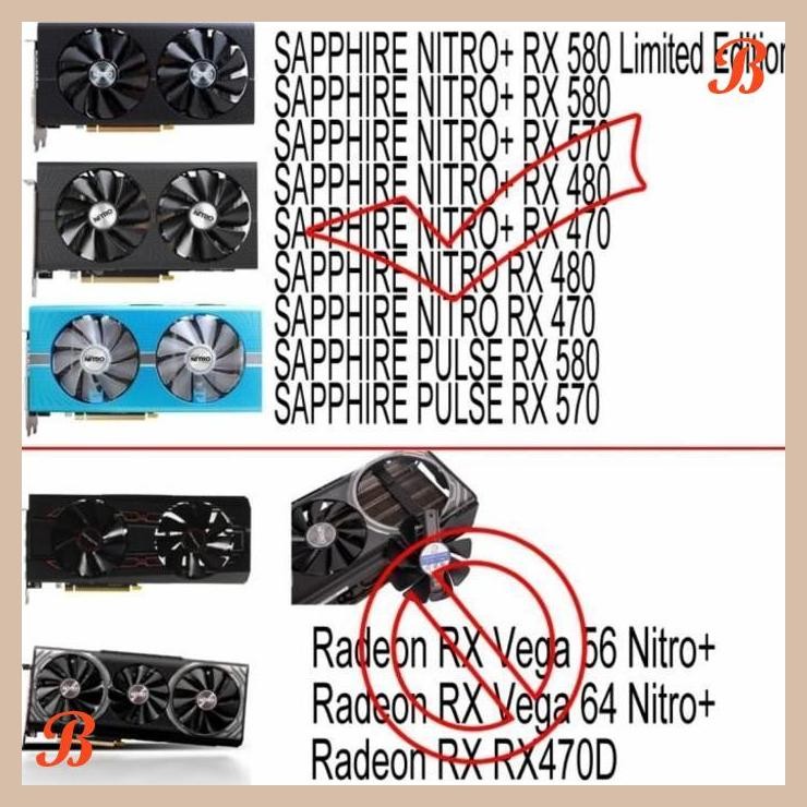 [SRP] fan vga ORIGINAL sapphire nitro rx 580 570 480 470 original 95cm