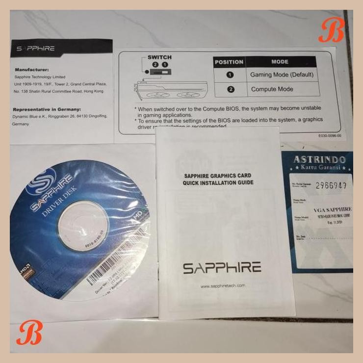 [SRP] Driver Original Vga Rx 580 8gb Sapphire Nitro +