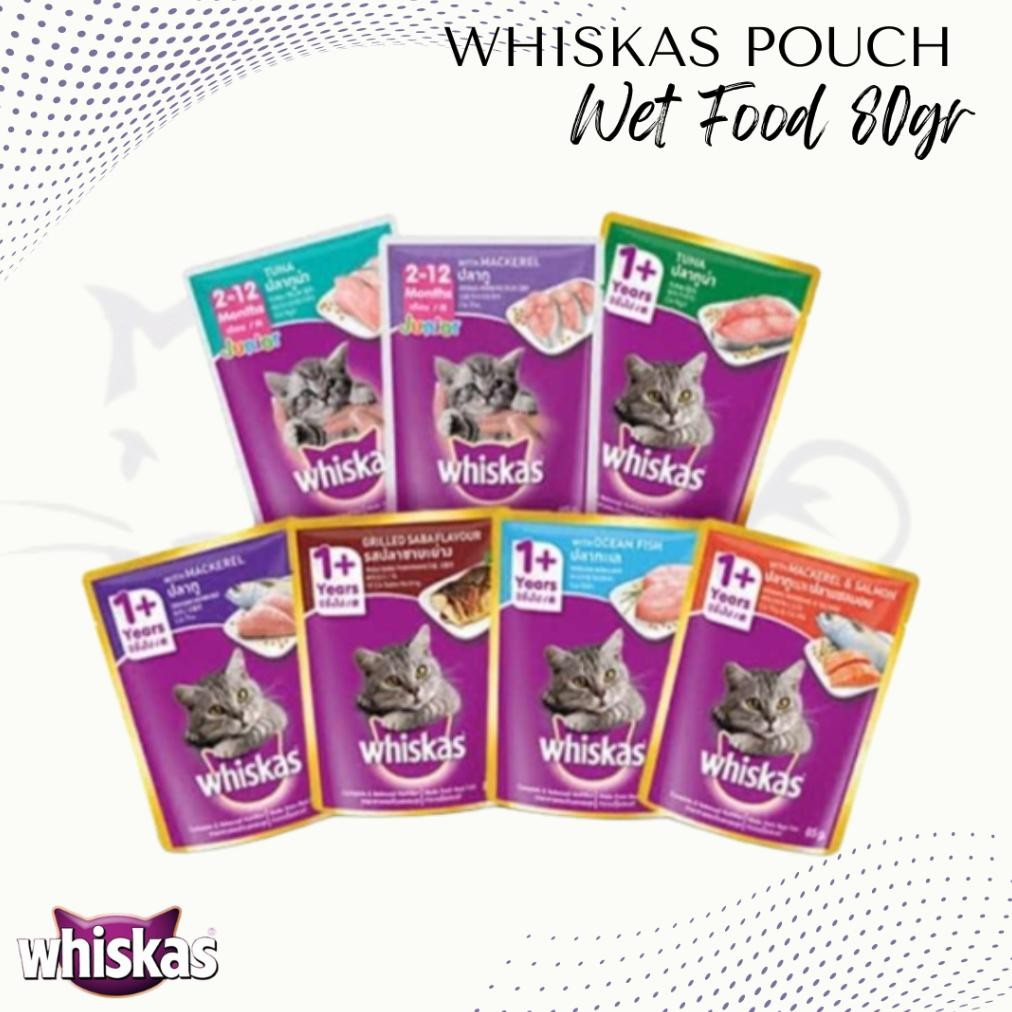 THEO WHISKAS SACHET - WHISKAS POUCH - WHISKAS BASAH 80 GR - WHISKAS JUNIOR KITTEN - WHISKAS ADULT