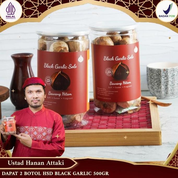 

Murah 2 Botol Hsd Black Garlic 500 Gr / Bottle, Bawang Hitam V2 Spices Toples