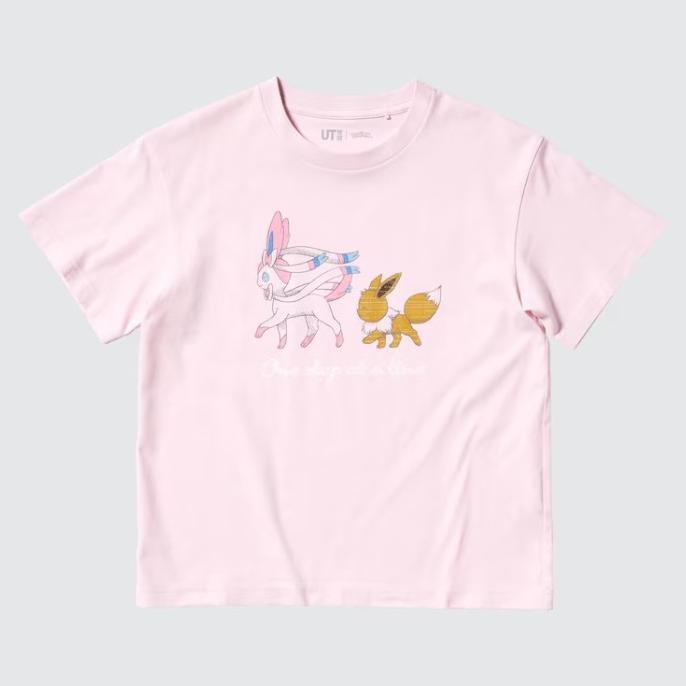 UNIQLO X POKEMON KAOS ANAK UT T-SHIRT PINK