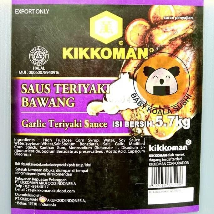 

Sale Garlic Teriyaki 5,7 Kg By Kikkoman | Saus Teriyaki Bawang Saos