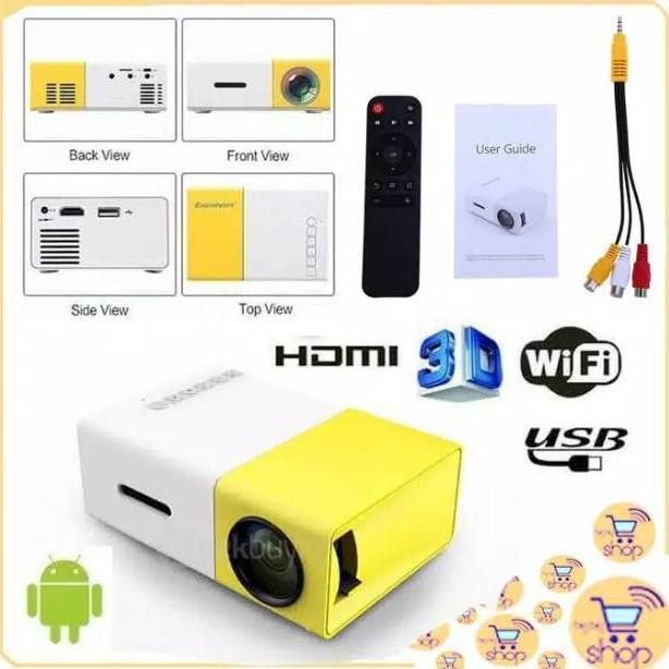 Demetri [Cod & ] Ni Projector Led / Proyektor Ni Led / Proyektor Yg300 / Proyektor Portable