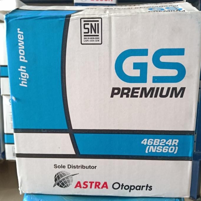 Aki Mobil/ Genset/ GS Astra Premium NS60/ GS NS 60/ GSNS60/ 46B24 45AH