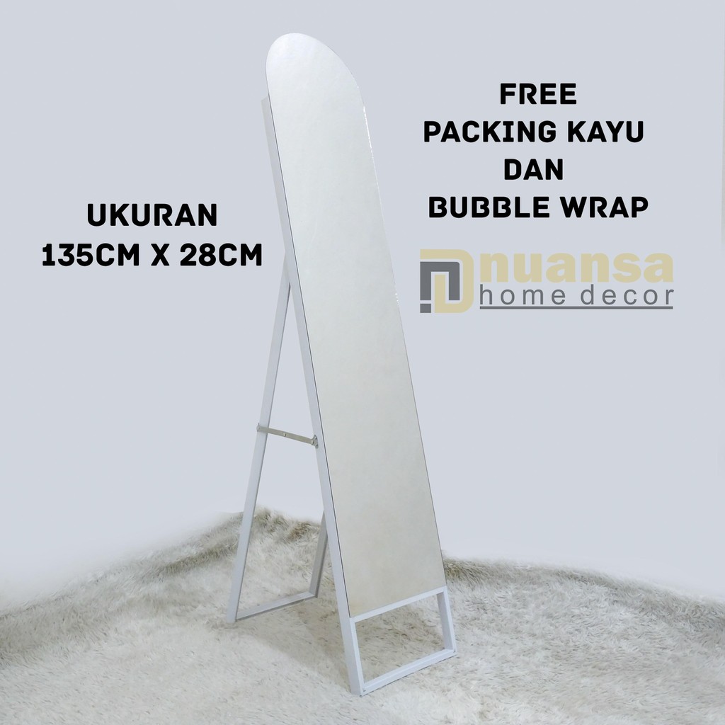 STANDING MIRROR OVAL FULL BODY - CERMIN FULL BODY - STANDING MIRROR -  CERMIN STANDING -  KACA CERMI