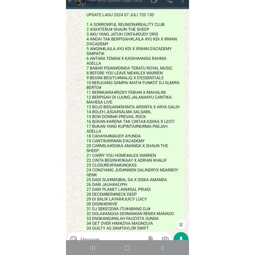 UPDATE LAGU KARAOKE JULI 1 2024 MP4 720P 150