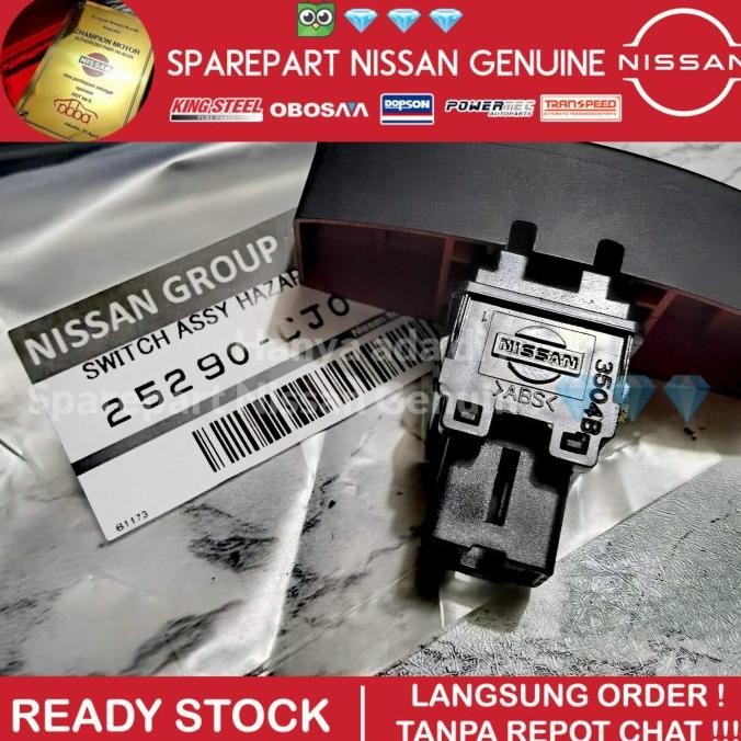 New Livina L10 L11 Switch Tombol Hazard Darurat Segitiga Merah ORI NISSAN