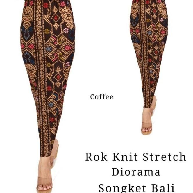 KAMEN ROK PANJANG BALI JADI SONGKET KNIT STRAIT TRADISIONAL WANITA