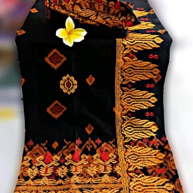 PAKAIAN ADAT BALI PRIA SET SAPUT UDENG SONGKET BORDIR TOPI KHAS BALI