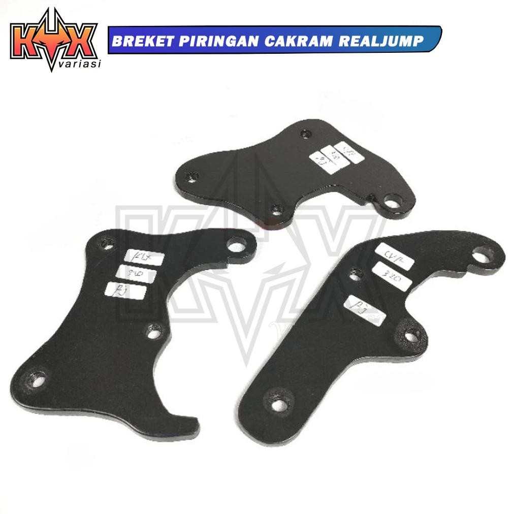 Breket piringan cakram ukuran 320mm realjump cakram lebar crv klx wr