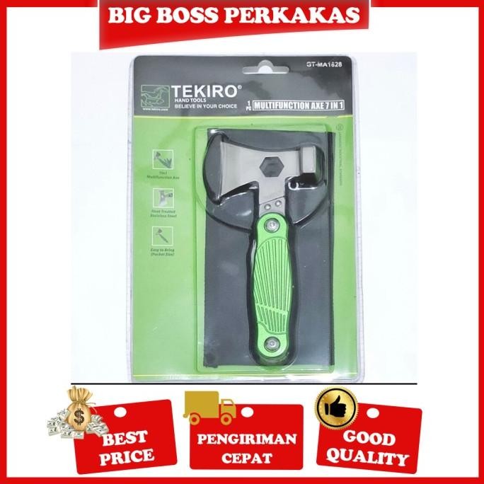 Terlaris Palu Kapak Lipat Tekiro Multifungsi 7 In 1 / Palu Multifungsi Ready Stok