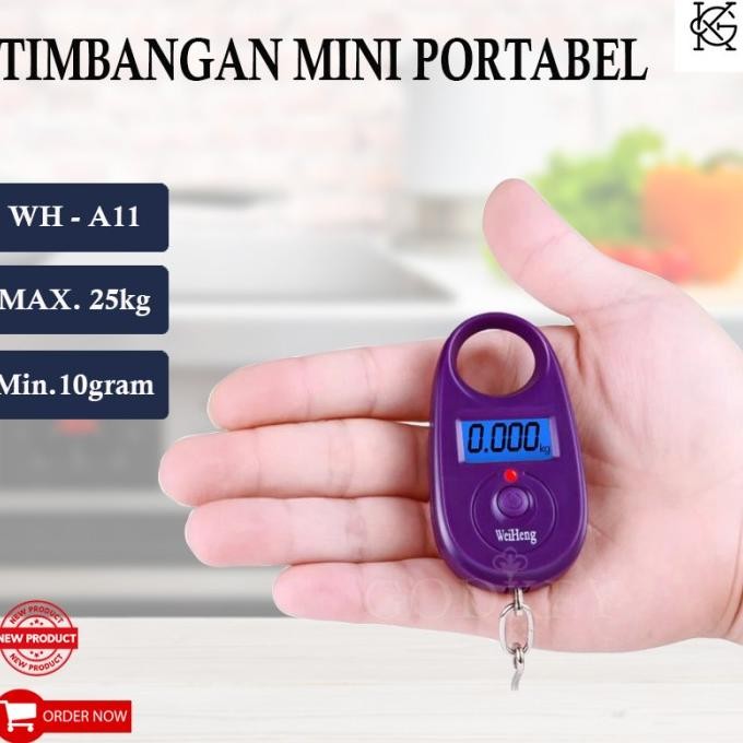 Laris Wh-A11 Timbangan Digital Gantung 25Kg / 10Gram Portabel Mini 25 Kg