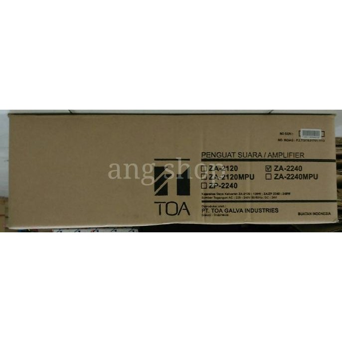 Amplifier Amply Toa Za 2240 Za-2240 Za2240 (240W) Original