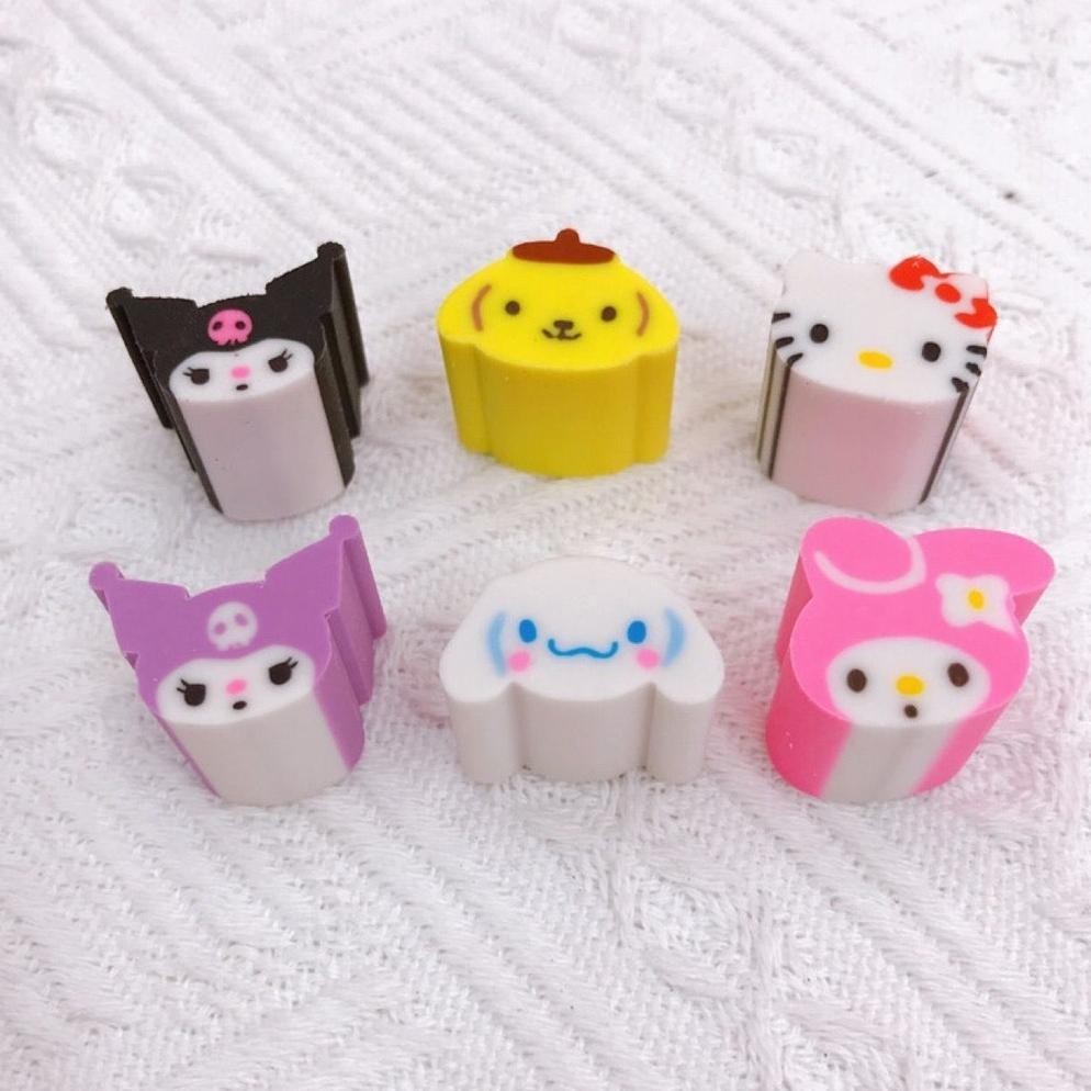 

Sd-5 Milk Box Eraser Cute Character Head Alat Tulis Penghapus Lucu