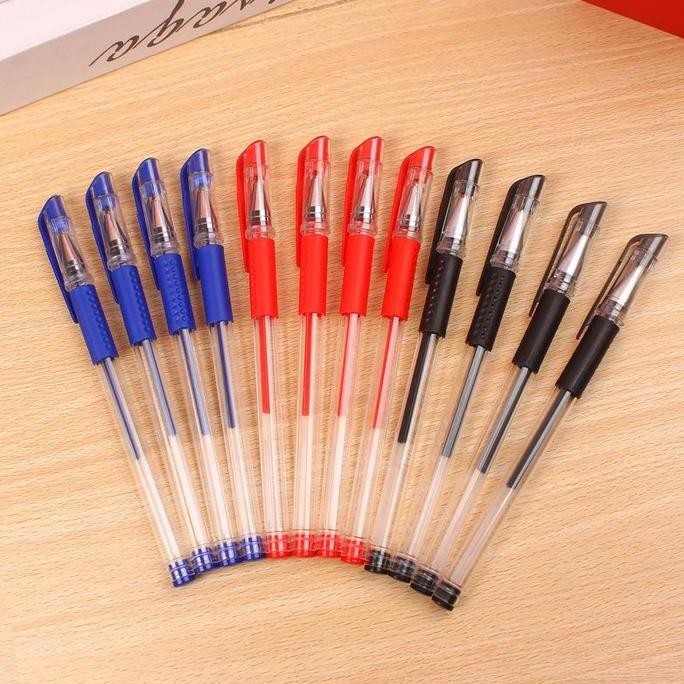 

HL0705 Pena Isi 100 Pcs Gel Mimi 0.5mm Pulpen Balpoin Biru Hitam Merah Plastik Sekolah Tinta Stationery Bolpoin by Radhiant official