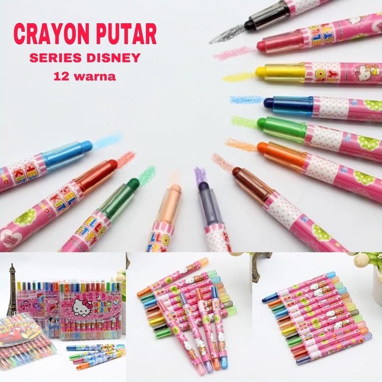 

Io-98 Hd Crayon Putar 12-Warna Panjang/Twist Crayon