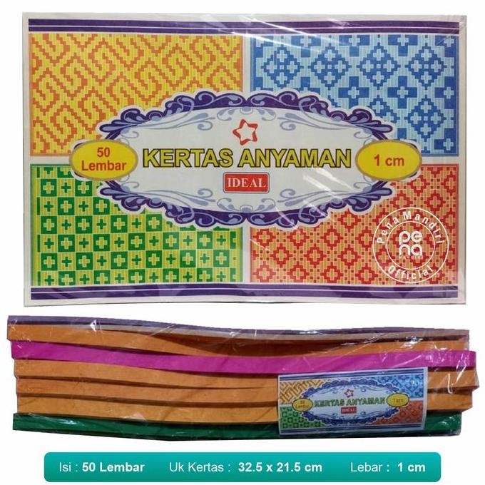 

Kertas Anyaman 1 Cm Merk Ideal 1 Pack Isi 50 Terbaru