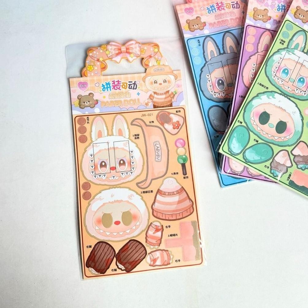 

Uy-23 Labubu Diy Paper Doll Mainan Anak Seru Kreatifitas