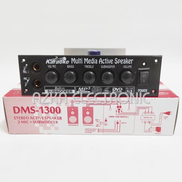 Kit Power Amplifier Speaker Aktif Stereo Dms 1300 Original