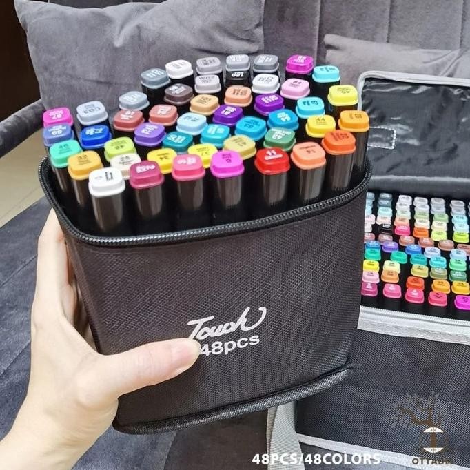 

Spidol warna Stabilo Touch 24/36/48 Dual Side Fine Art Brush Pen by Radhiant official