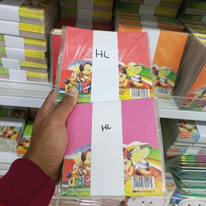 

Kertas Lipat/Origami 1 Ikat Isi 10Pak(1Pak Isi 20-30Lembar)Kertas Lipat Berwarna Bolak Balik Terlaris