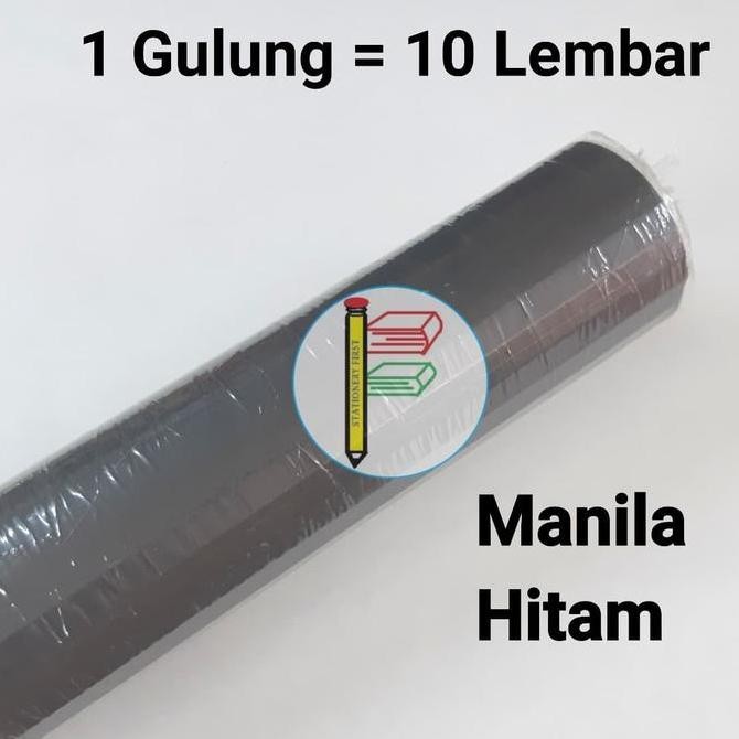 

Kertas Karton Manila BC Hitam Doff per Roll 10 Lembar Serbaguna by Radhiant official