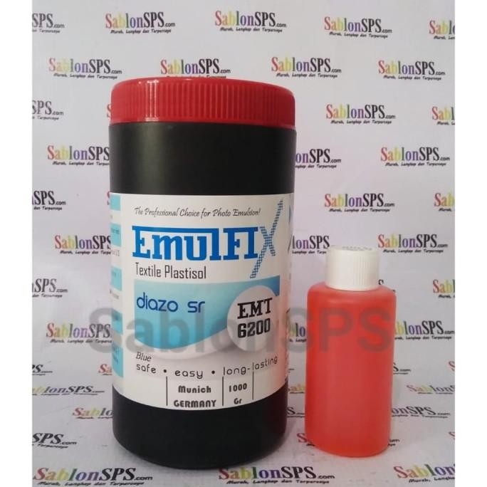 

OBAT AFDRUK SABLON EMULFIX TEXTILE PLASTISOL BLUE 1Kg by Radhiant official