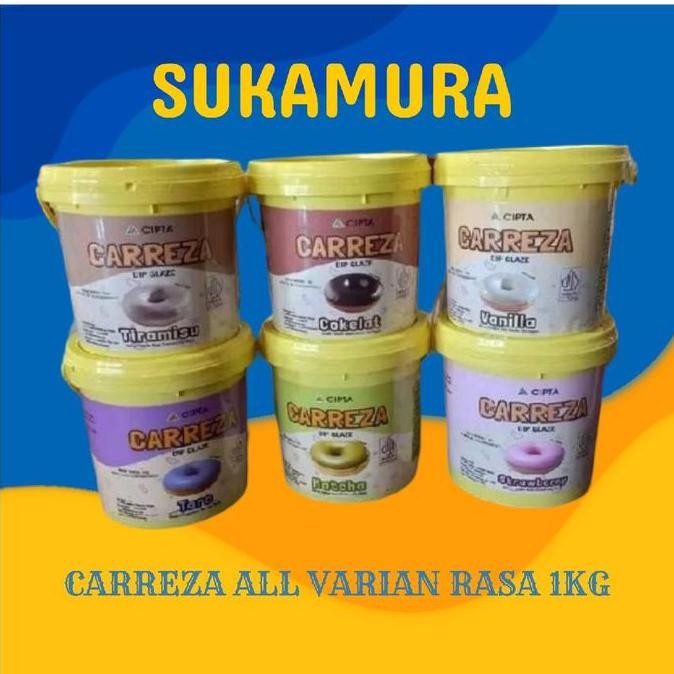 

TERSEDIA PROMO CAREEZA DIP GLAZE TOPING DONAT ROTI DLL KEMASAN 1KG Baking