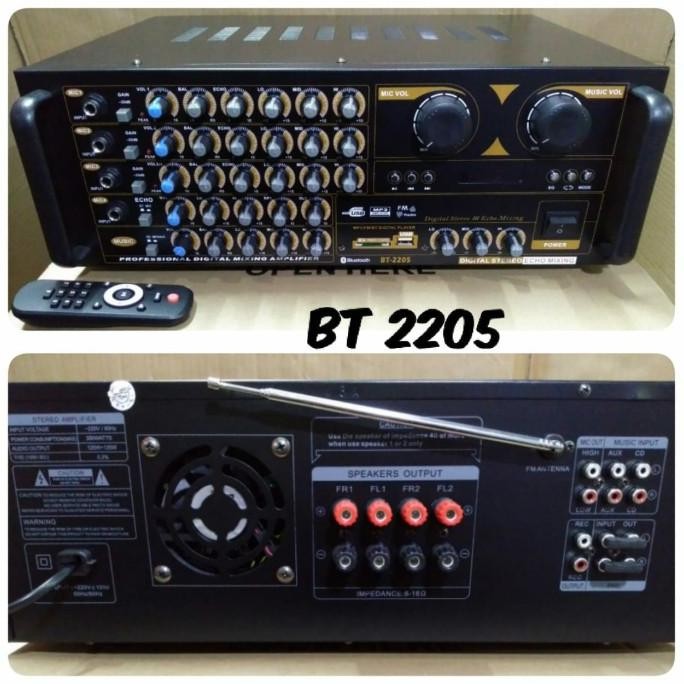 Power Amplifier Karaoke Sansui Bt 2205 Bluetooth Usb Sd Radio Original