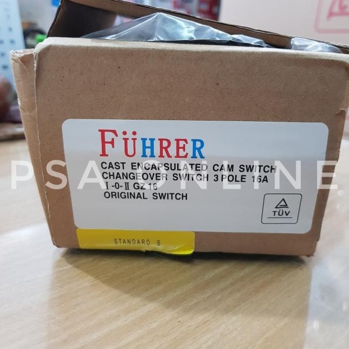 Miliki Fuhrer Ohm Saklar 1-0-2 3 Pole 16A