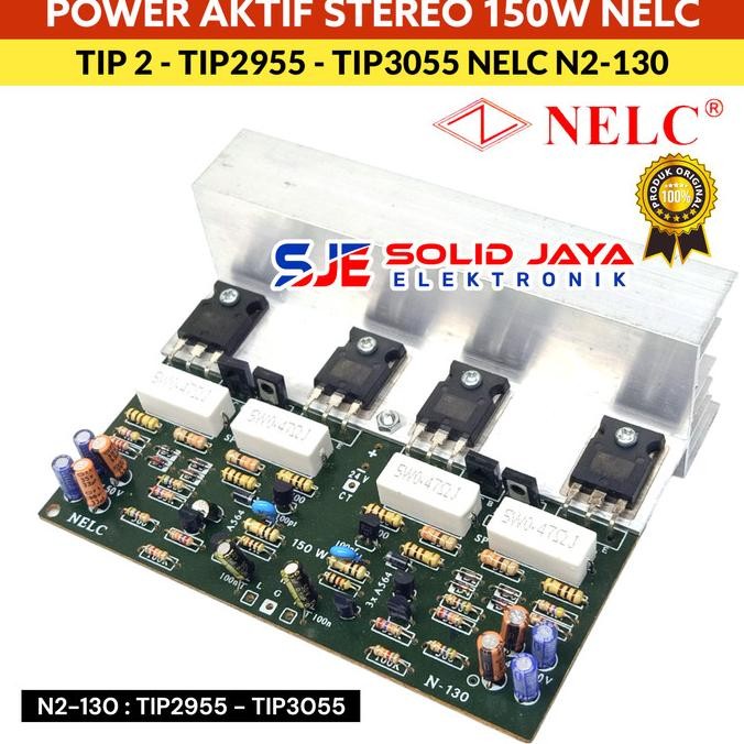Kit Power Stereo 150W Nelc N2130 Tip2955 Tip3055 Driver Power Ocl Amplifier Ampli Tip 2955 Tip 3055 