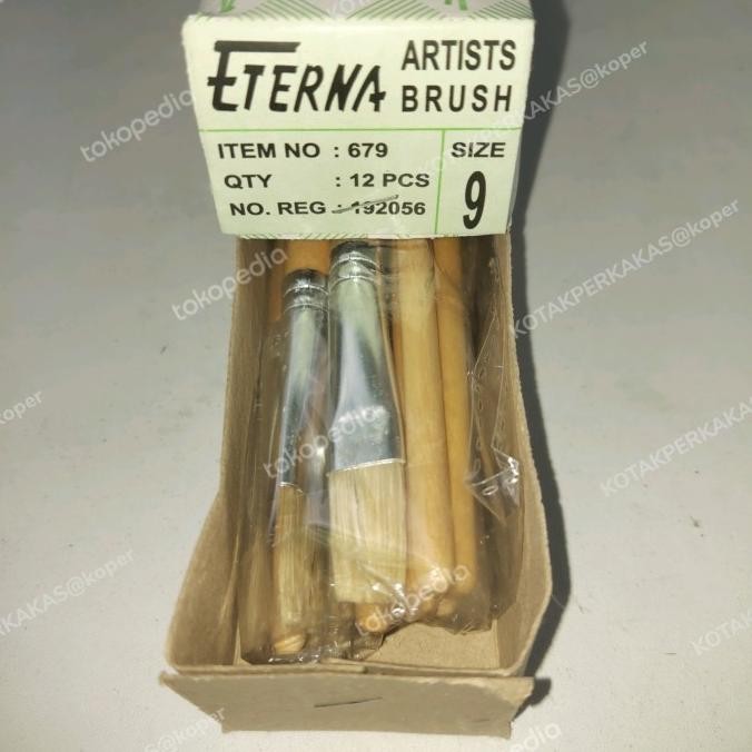 

Kuas Lukis ETERNA nomor 9 per 1 lusin by Radhiant official