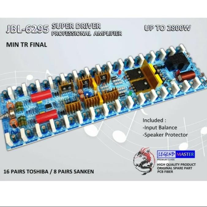 Kit Driver Power Jbl-6295 Super Driver Amplifier Minus Tr / Jbl6295 Original