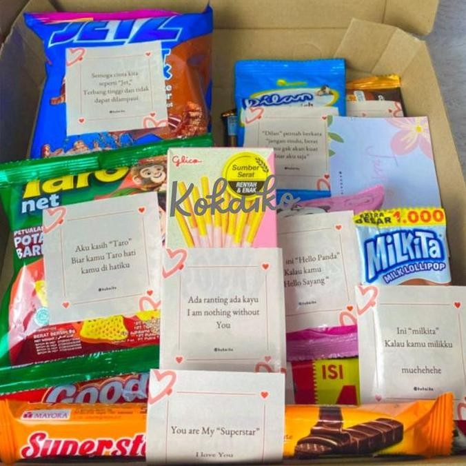 

Paket snack kata-kata romantis - snack gift