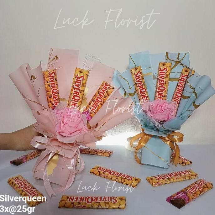 

Buket Cokelat Silverqueen - Buket Snack - Buket Anniversary Coklat