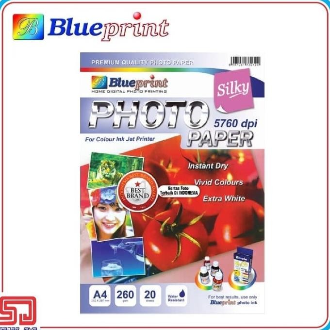 

Blueprint Silky Photo Paper A4 260 Gsm Kertas Foto Doff Matte Tebal Terbaru