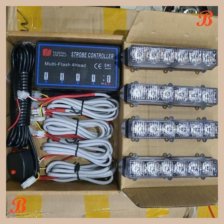 [ACA] Strobo led 4kotak 6led 4-6H split