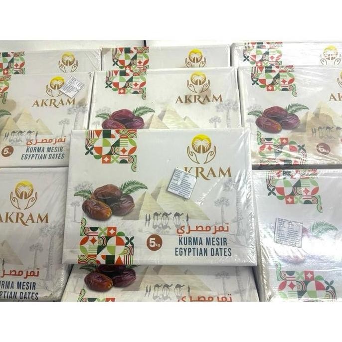 

Kurma Mesir Akram Egyptian Dates 5Kg Premium Quality Makanan Manis